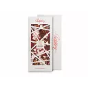 Mléčná čokoláda 41,3% s kokosem, pekanovými ořechy a malinami